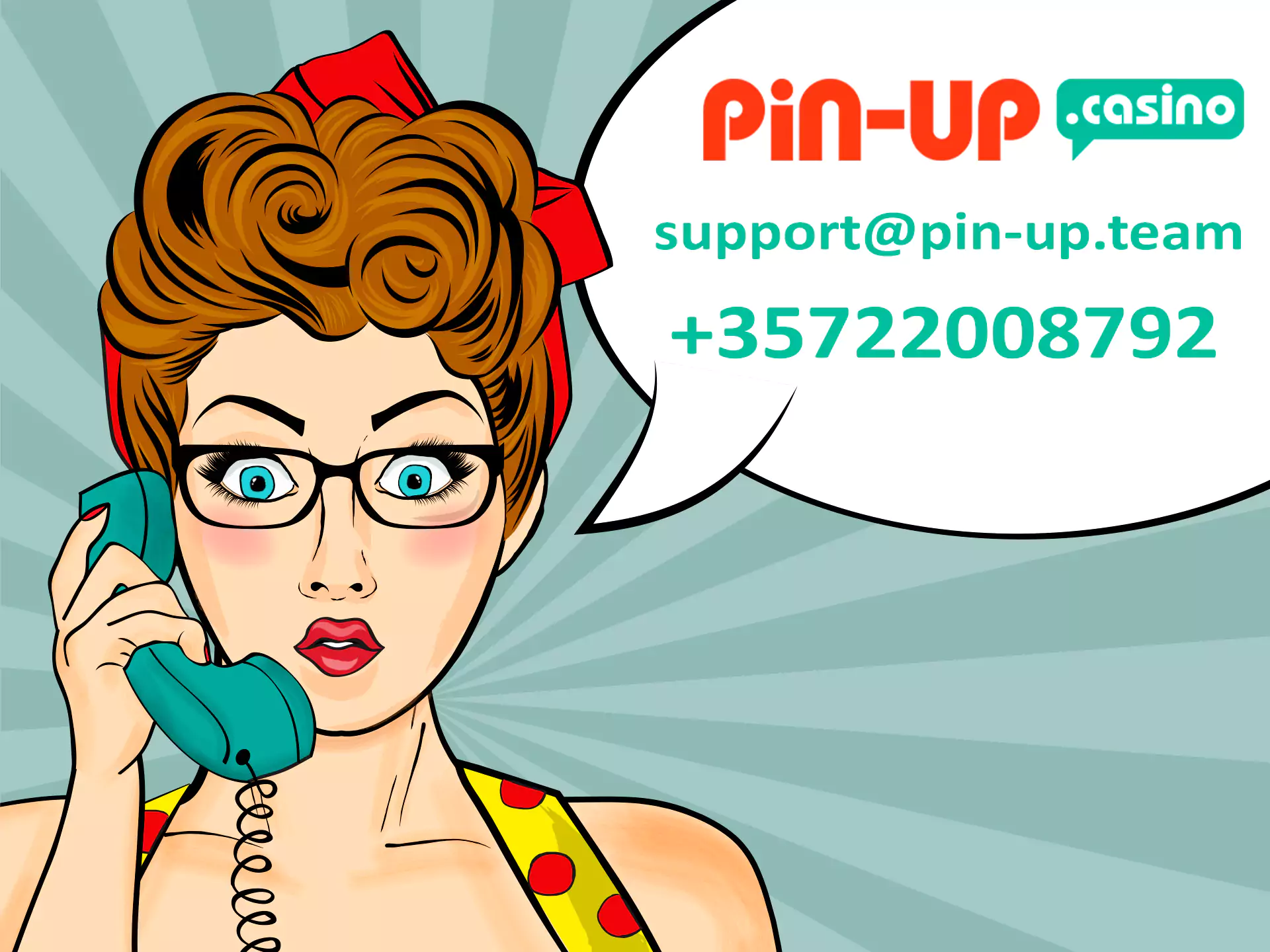 Щоразу, коли у вас є запитання, ви можете зв’язатися з командою підтримки PIN-UP